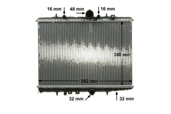 Radiateur moteur (Radiateur de refroidissement) MAHLE Aftermarket CR 514 000P