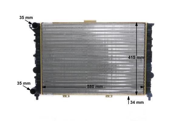 Radiateur moteur (Radiateur de refroidissement) MAHLE Aftermarket CR 518 000S