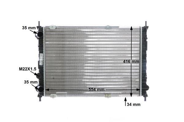 Radiateur moteur (Radiateur de refroidissement) MAHLE Aftermarket CR 525 000S