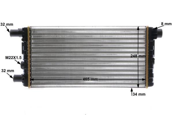 Radiateur moteur (Radiateur de refroidissement) MAHLE Aftermarket ref. CR 529 000S