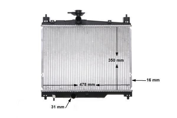 Radiateur moteur (Radiateur de refroidissement) MAHLE Aftermarket CR 539 000S
