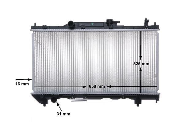Radiateur moteur (Radiateur de refroidissement) MAHLE Aftermarket ref. CR 543 000S