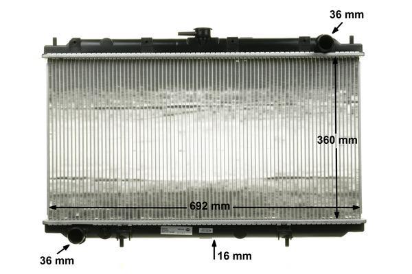 Radiateur moteur (Radiateur de refroidissement) MAHLE Aftermarket CR 545 000S