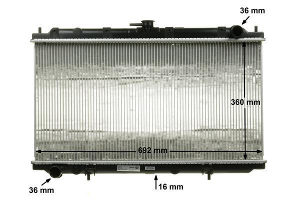 Radiateur moteur (Radiateur de refroidissement) MAHLE Aftermarket CR 545 000S