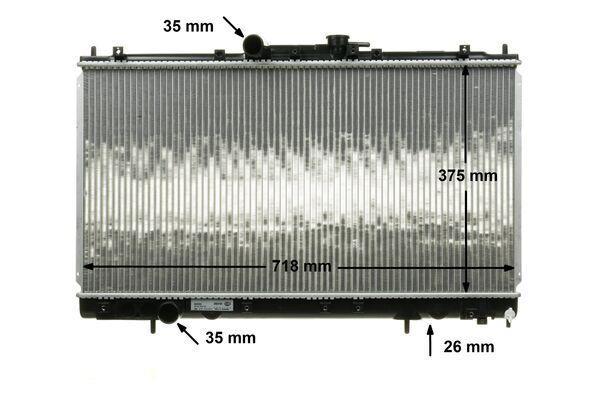 Radiateur moteur (Radiateur de refroidissement) MAHLE Aftermarket CR 546 000S