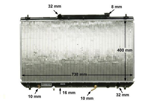 Radiateur moteur (Radiateur de refroidissement) MAHLE Aftermarket CR 548 000S