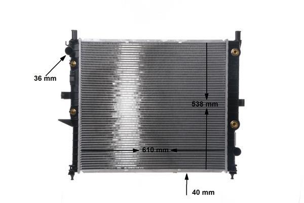 Radiateur moteur (Radiateur de refroidissement) MAHLE Aftermarket CR 553 000S