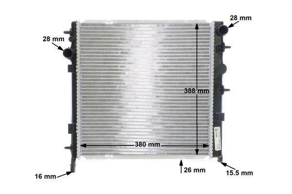 Radiateur moteur (Radiateur de refroidissement) MAHLE Aftermarket ref. CR 556 000S