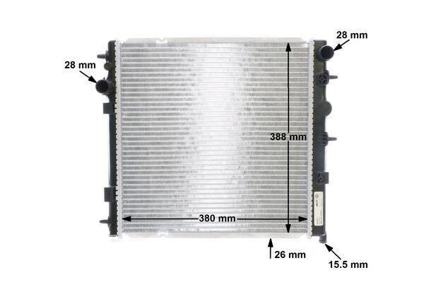 Radiateur moteur (Radiateur de refroidissement) MAHLE Aftermarket ref. CR 558 000S