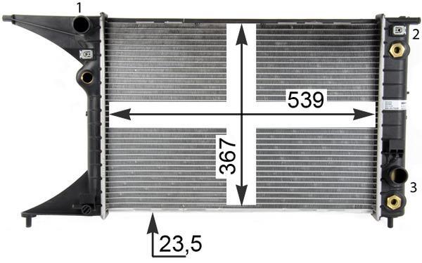 Radiateur moteur (Radiateur de refroidissement) MAHLE Aftermarket CR 559 000P