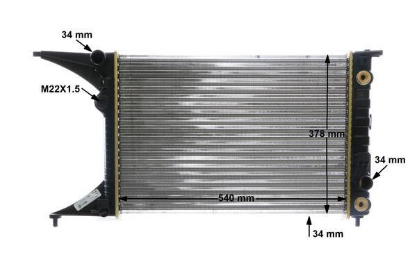 Radiateur moteur (Radiateur de refroidissement) MAHLE Aftermarket ref. CR 559 000S