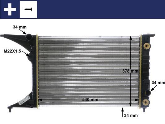 Radiateur moteur (Radiateur de refroidissement) MAHLE Aftermarket ref. CR 559 000S