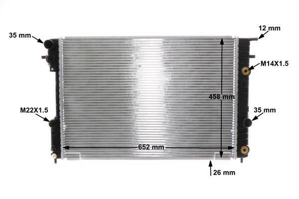 Radiateur moteur (Radiateur de refroidissement) MAHLE Aftermarket CR 560 000S