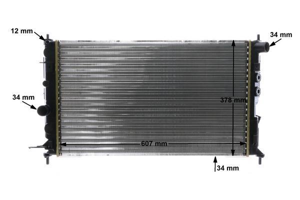 Radiateur moteur (Radiateur de refroidissement) MAHLE Aftermarket ref. CR 562 000S