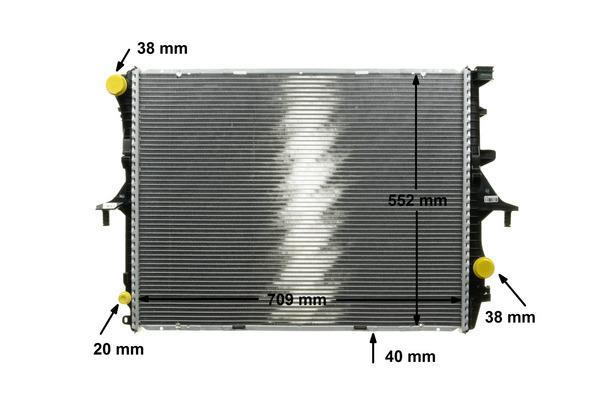 Radiateur moteur (Radiateur de refroidissement) MAHLE Aftermarket ref. CR 569 000P