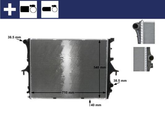Radiateur moteur (Radiateur de refroidissement) MAHLE Aftermarket CR 571 000S