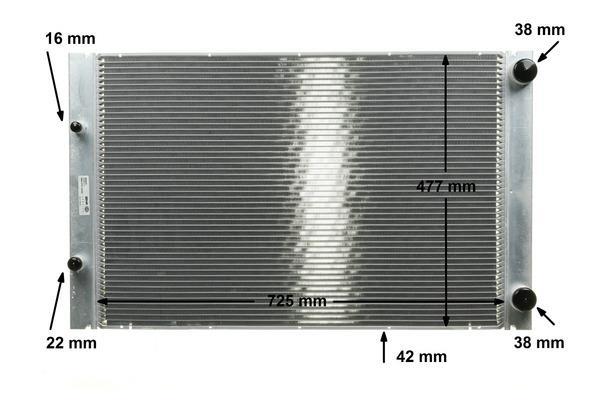 Radiateur moteur (Radiateur de refroidissement) MAHLE Aftermarket CR 576 000P