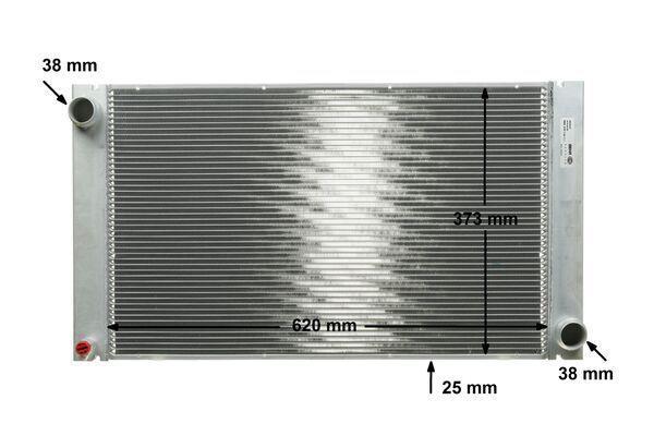 Radiateur moteur (Radiateur de refroidissement) MAHLE Aftermarket CR 578 000P