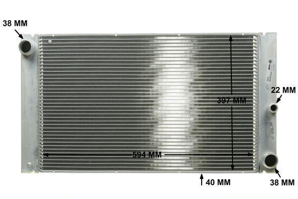 Radiateur moteur (Radiateur de refroidissement) MAHLE Aftermarket CR 579 000P