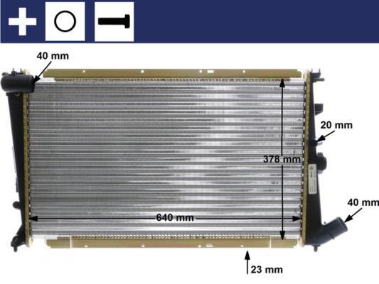 Radiateur moteur (Radiateur de refroidissement) MAHLE Aftermarket ref. CR 586 000S