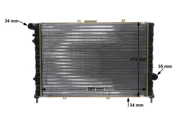 Radiateur moteur (Radiateur de refroidissement) MAHLE Aftermarket ref. CR 589 000S
