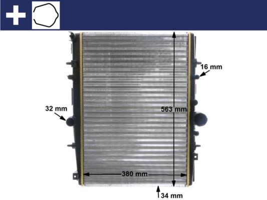 Radiateur moteur (Radiateur de refroidissement) MAHLE Aftermarket CR 590 000S