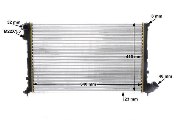 Radiateur moteur (Radiateur de refroidissement) MAHLE Aftermarket ref. CR 593 000S