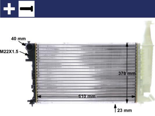 Radiateur moteur (Radiateur de refroidissement) MAHLE Aftermarket ref. CR 595 000S