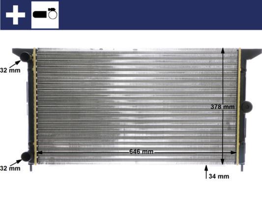 Radiateur moteur (Radiateur de refroidissement) MAHLE Aftermarket ref. CR 607 000S