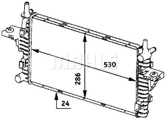 Radiateur moteur (Radiateur de refroidissement) MAHLE Aftermarket CR 609 000P