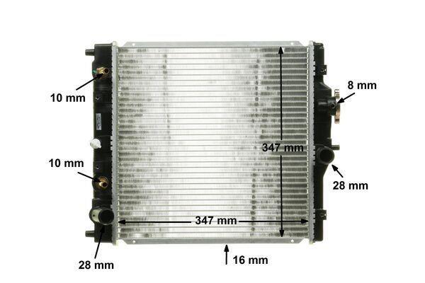 Radiateur moteur (Radiateur de refroidissement) MAHLE Aftermarket CR 611 000S
