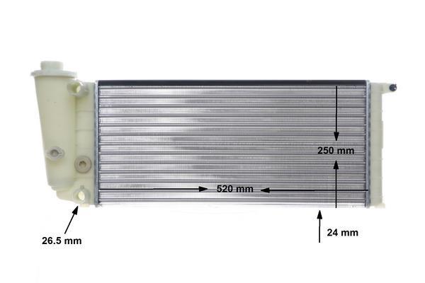 Radiateur moteur (Radiateur de refroidissement) MAHLE Aftermarket ref. CR 617 000S