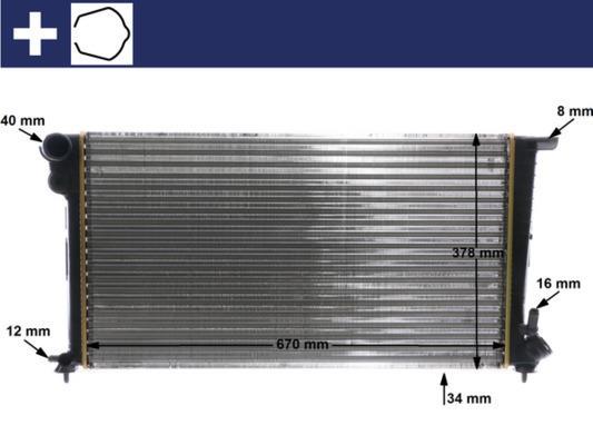 Radiateur moteur (Radiateur de refroidissement) MAHLE Aftermarket ref. CR 624 000S