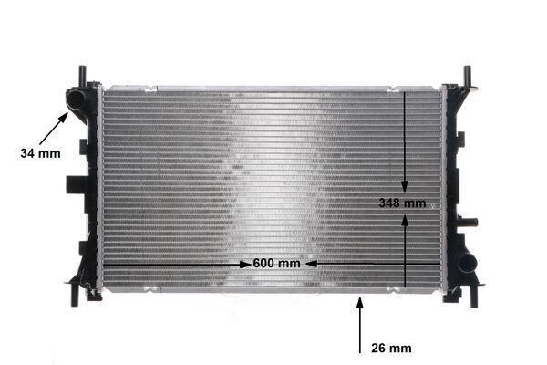Radiateur moteur (Radiateur de refroidissement) MAHLE Aftermarket ref. CR 628 000S