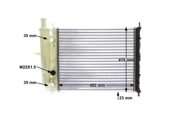 Radiateur moteur (Radiateur de refroidissement) MAHLE Aftermarket CR 630 000S