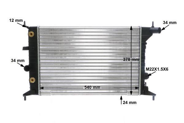 Radiateur moteur (Radiateur de refroidissement) MAHLE Aftermarket CR 635 000S