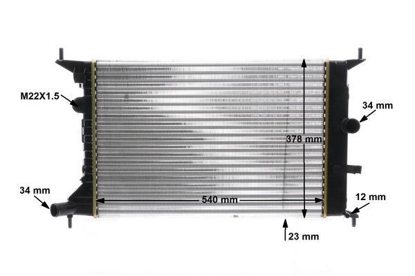 Radiateur moteur (Radiateur de refroidissement) MAHLE Aftermarket CR 636 000S
