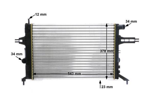 Radiateur moteur (Radiateur de refroidissement) MAHLE Aftermarket CR 637 000S