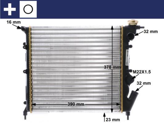Radiateur moteur (Radiateur de refroidissement) MAHLE Aftermarket CR 642 000S