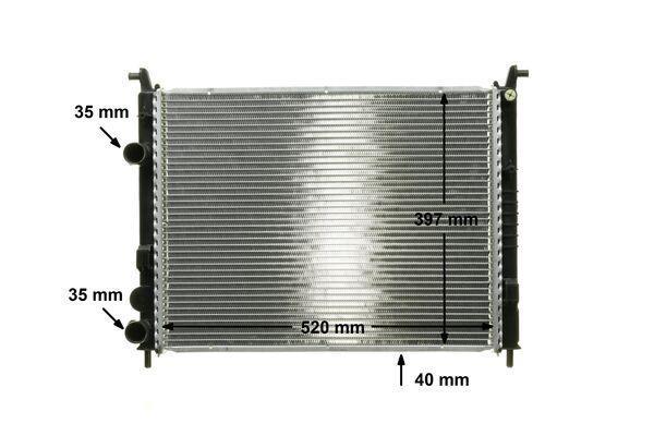 Radiateur moteur (Radiateur de refroidissement) MAHLE Aftermarket CR 645 000P