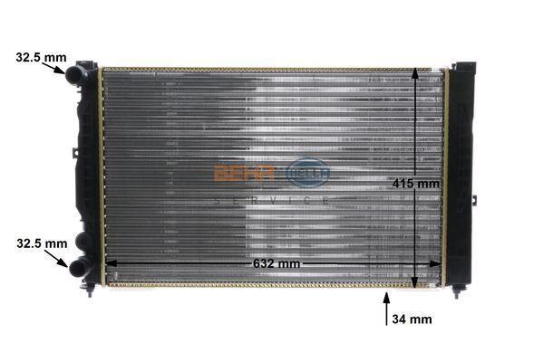 Radiateur moteur (Radiateur de refroidissement) MAHLE Aftermarket ref. CR 647 000S