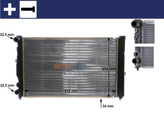 Radiateur moteur (Radiateur de refroidissement) MAHLE Aftermarket ref. CR 647 000S