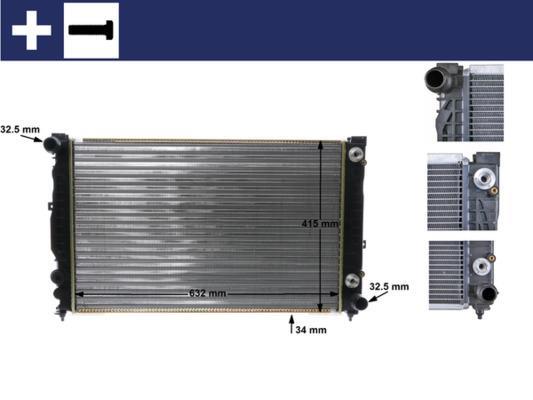 Radiateur moteur (Radiateur de refroidissement) MAHLE Aftermarket CR 648 000S