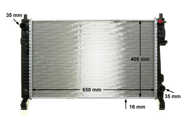 Radiateur moteur (Radiateur de refroidissement) MAHLE Aftermarket CR 661 000P