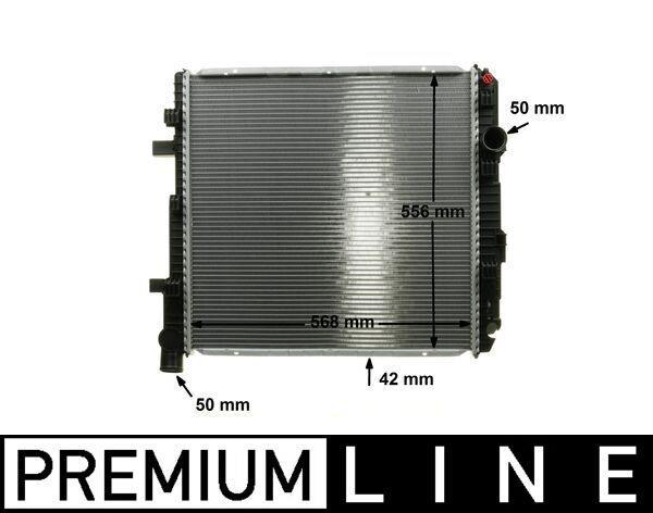 Radiateur moteur (Radiateur de refroidissement) MAHLE Aftermarket CR 662 000P