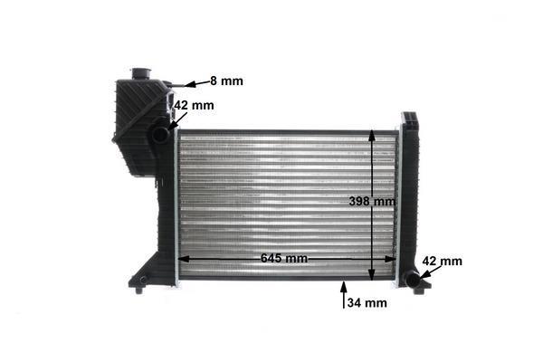 Radiateur moteur (Radiateur de refroidissement) MAHLE Aftermarket ref. CR 677 000S