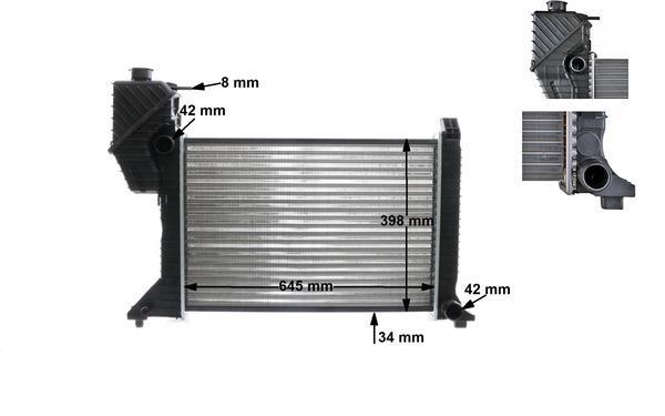 Radiateur moteur (Radiateur de refroidissement) MAHLE Aftermarket ref. CR 677 000S