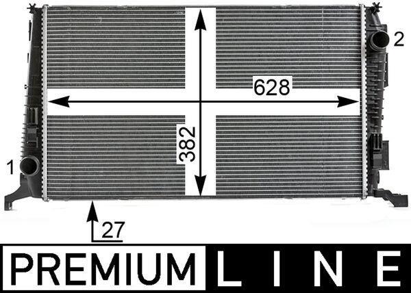 Radiateur moteur (Radiateur de refroidissement) MAHLE Aftermarket ref. CR 6 000P