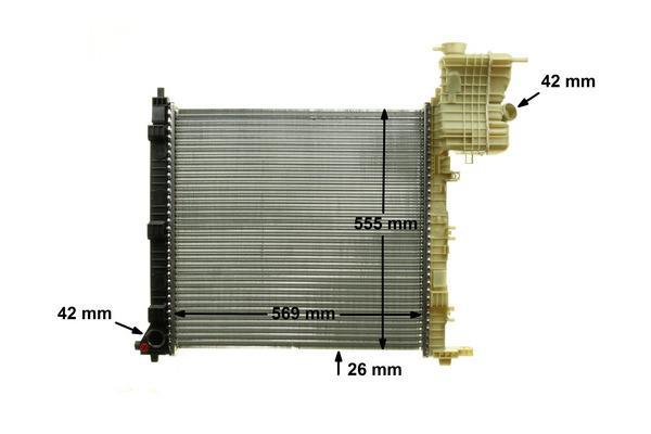 Radiateur moteur (Radiateur de refroidissement) MAHLE Aftermarket CR 714 000P