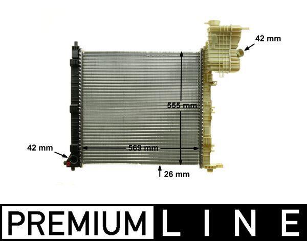 Radiateur moteur (Radiateur de refroidissement) MAHLE Aftermarket CR 714 000P